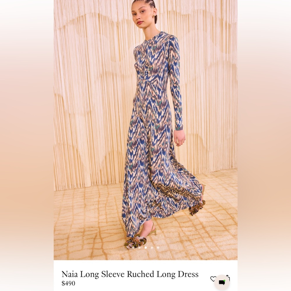 Ulla Johnson Naia Long sleeve Maxi Dress